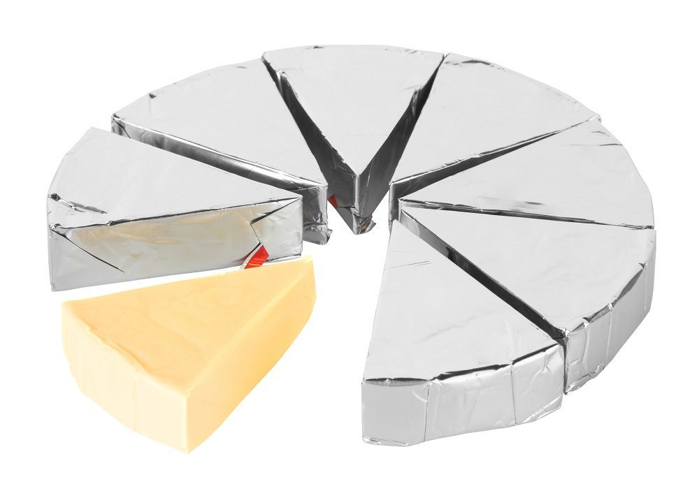 une feuille d'aluminium pour le fromage