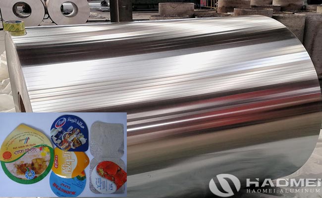 aluminum foil lid for yogurt packaging