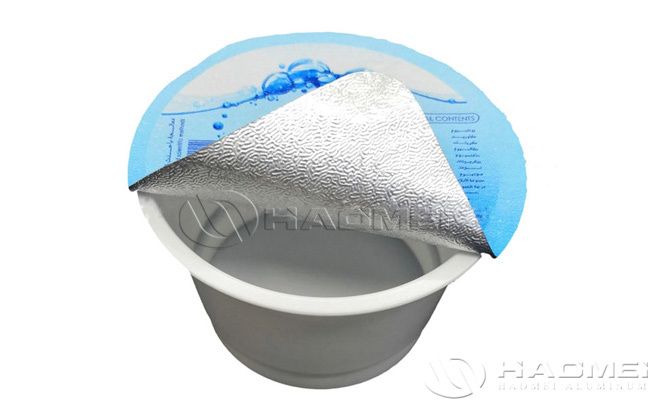 aluminium foil for PET water lid cups