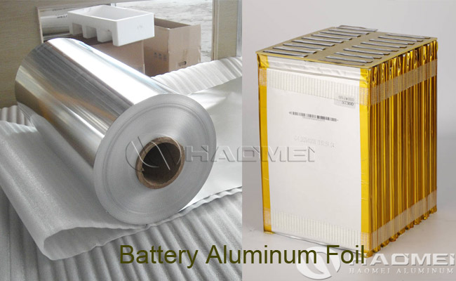 aluminum anode foil for battery