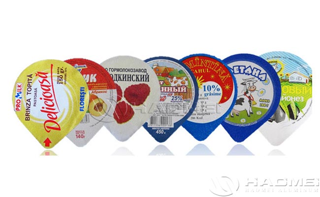 die cut aluminum foil lids for yogurt