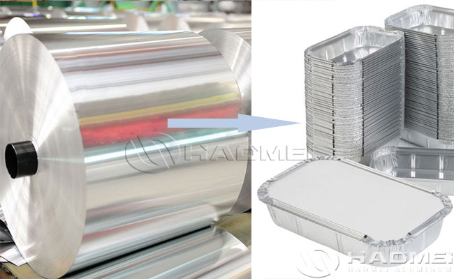 papel de aluminio para bandeja de papel de aluminio