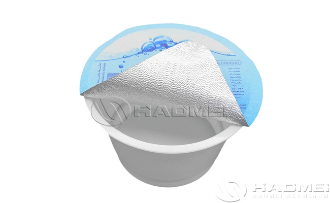 Aluminium foil lids for plastic cups