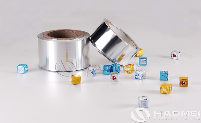 Aluminium foil for confectionery