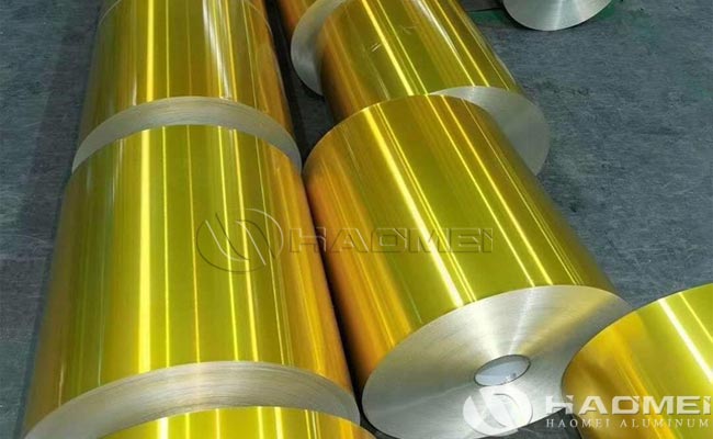 china coated aluminum foil