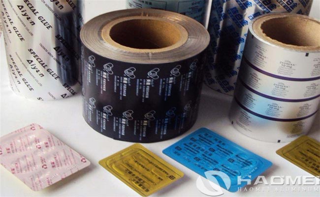 blister aluminium foil printed