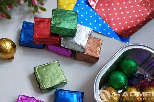 chocolate wrapping aluminum foil paper