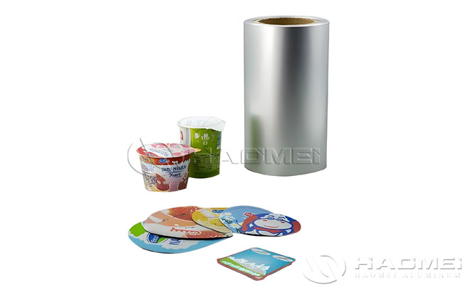aluminium foil for PP/PS yogurt cup lid