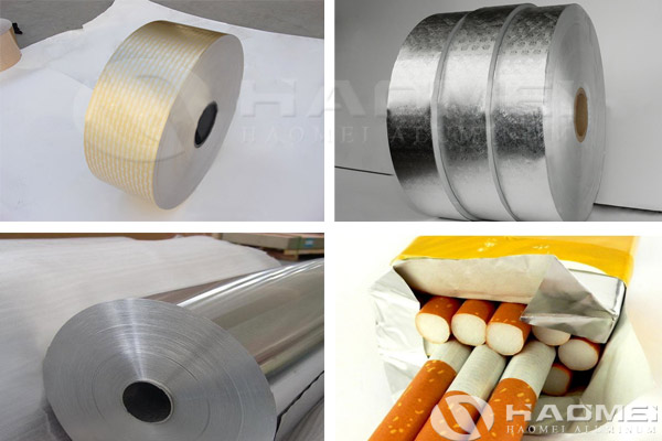 aluminium foil for cigarette inner wrapping